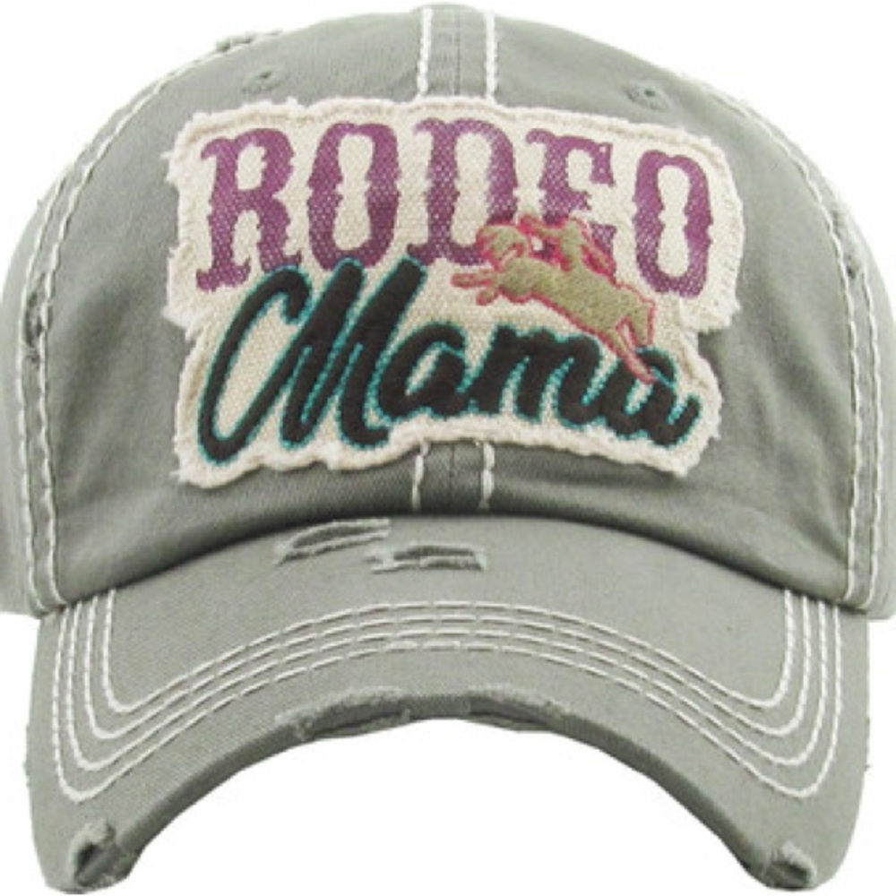RODEO MAMA WASHED VINTAGE BALLCAP
